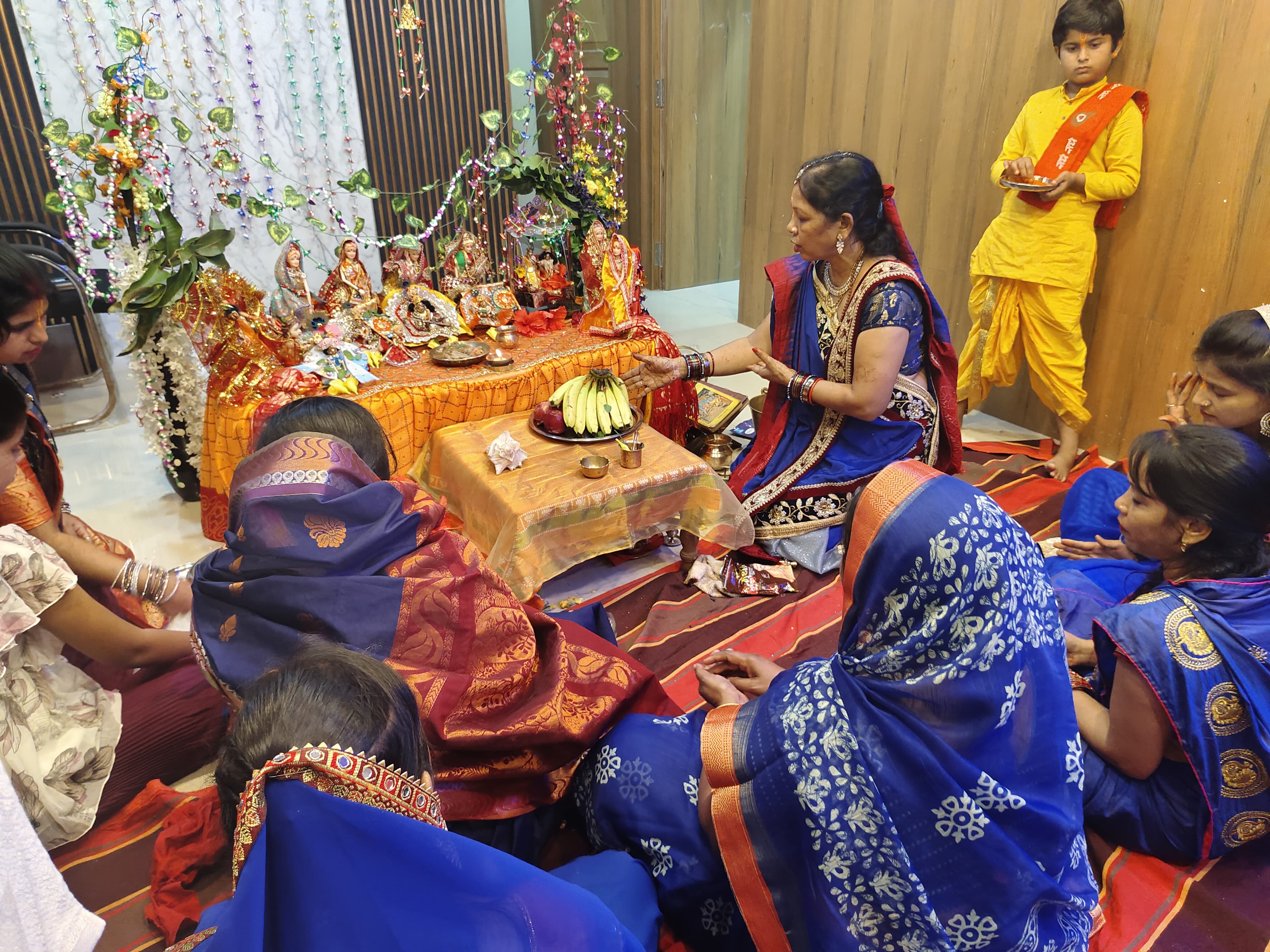 मुख्यमंत्री निवास बगिया में राधाष्टमी के अवसर पर हुआ विशेष पूजन का आयोजन